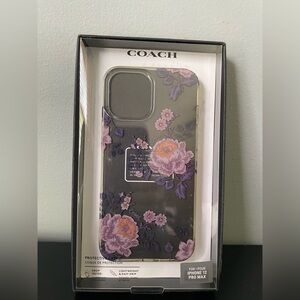 COACH Protective Case for Apple iPhone 12 Pro Max - Moody Floral Clear Peonies